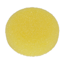 Sealey PTCCHV79Y 80 x 25mm Hook-and-Loop Buffing & Polishing Foam Head - Yellow/Coarse