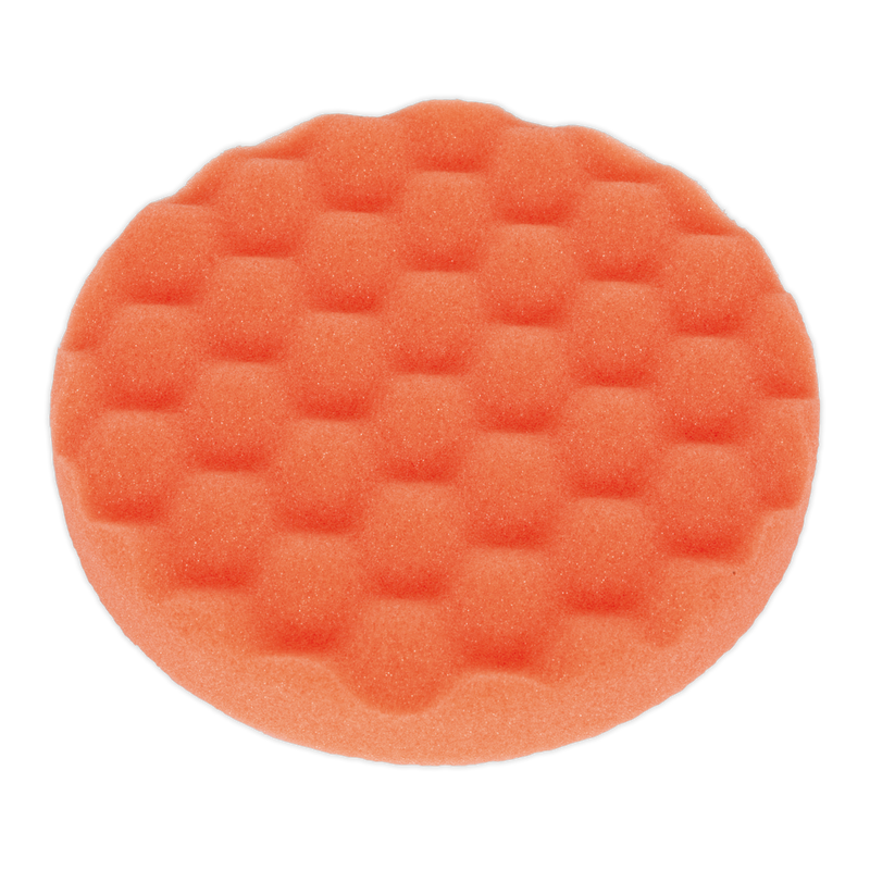 Sealey PTCCHW150O 150 x 25mm Hook-and-Loop Compounding Foam Head - Orange/Firm