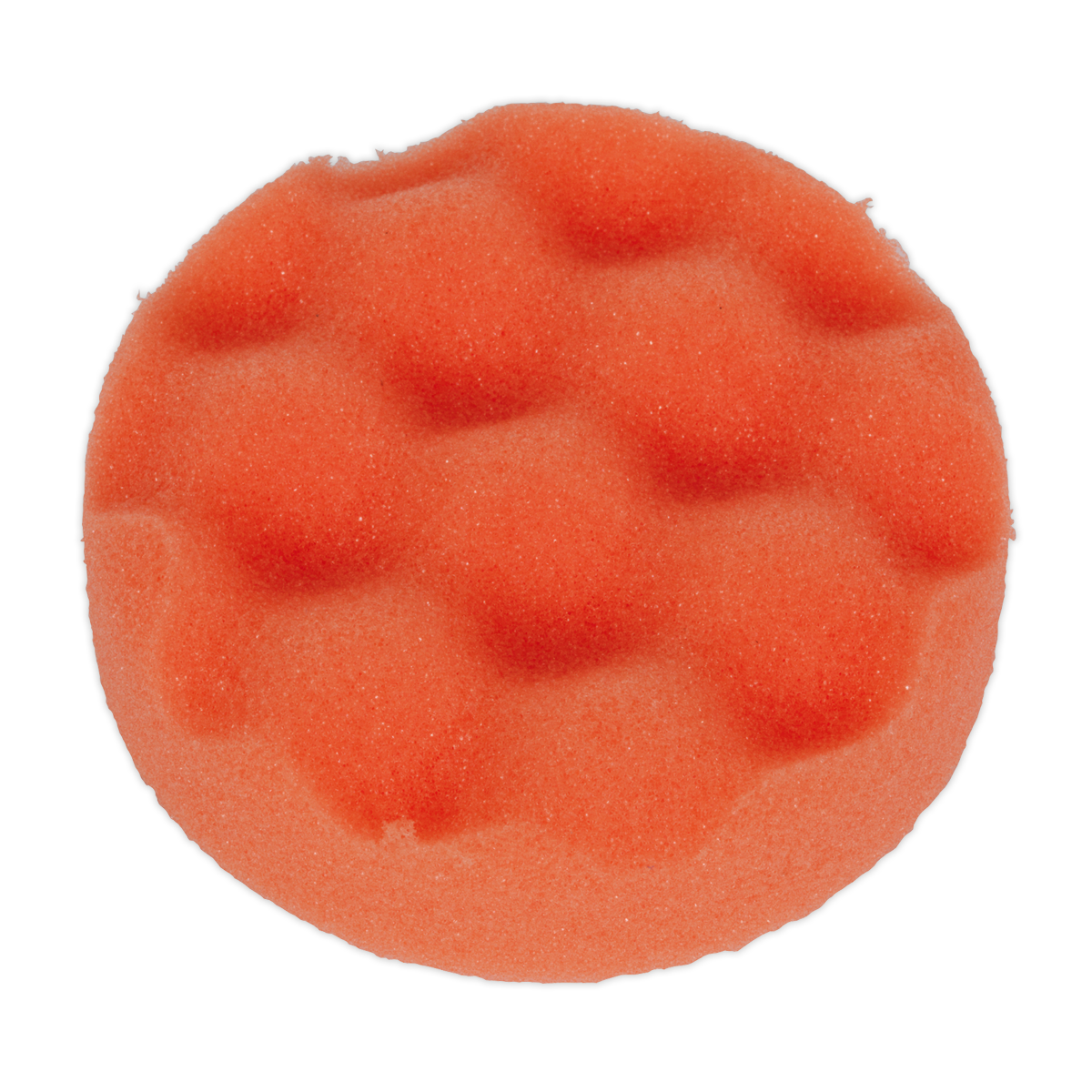 Sealey PTCCHW80O 80 x 25mm Hook-and-Loop Compounding Foam Head - Orange/Firm