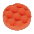 Sealey PTCCHW80O 80 x 25mm Hook-and-Loop Compounding Foam Head - Orange/Firm