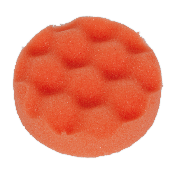 Sealey PTCCHW80O 80 x 25mm Hook-and-Loop Compounding Foam Head - Orange/Firm