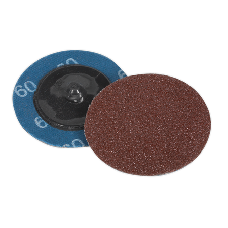 Sealey PTCQC5060 50mm Quick-Change Sanding Disc 60Grit - Pack of 10