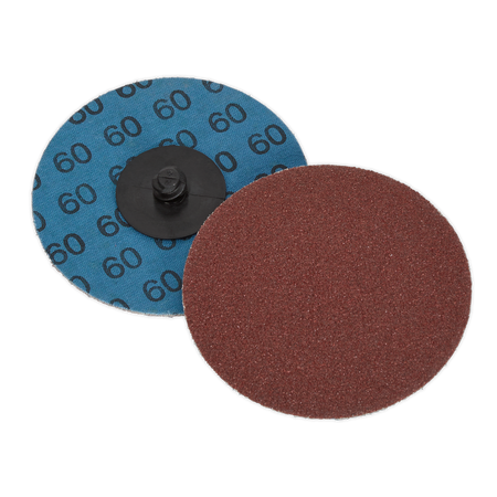 Sealey PTCQC7560 75mm Quick-Change Sanding Disc 60Grit - Pack of 10