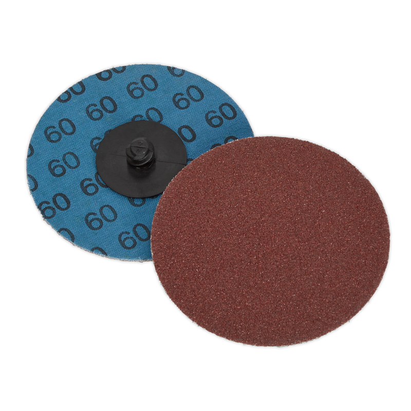 Sealey PTCQC7560 75mm Quick-Change Sanding Disc 60Grit - Pack of 10