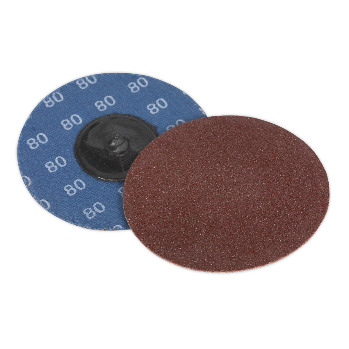 Sealey PTCQC7580 75mm Quick-Change Sanding Disc 80Grit - Pack of 10