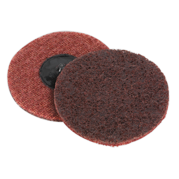 Sealey PTCQC75M 75mm Medium Quick-Change Preparation Pad - Pack of 10