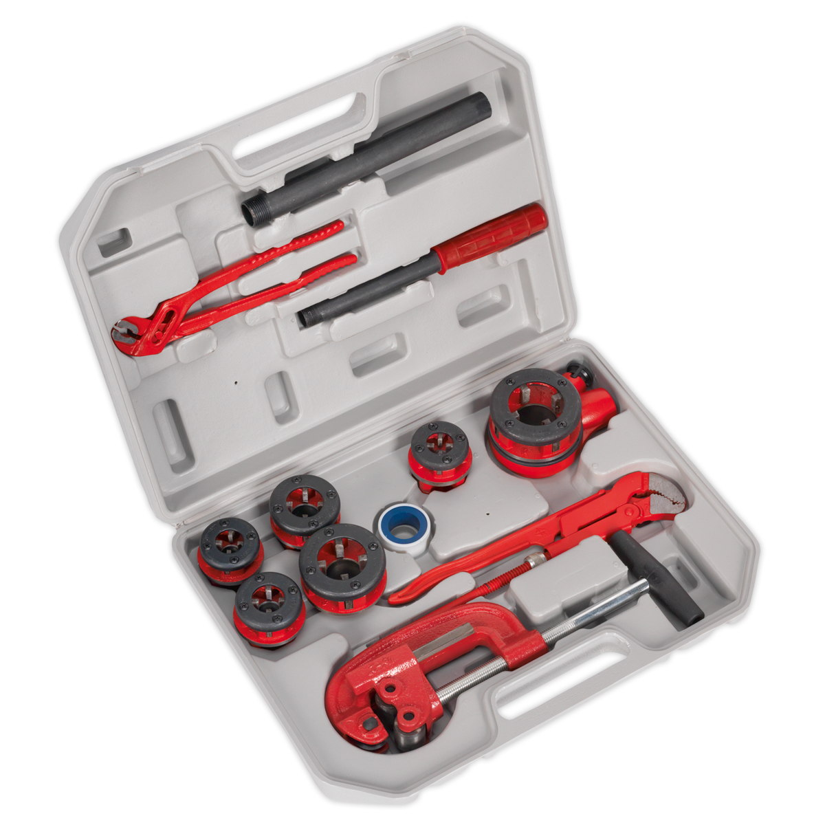Sealey PTK993 1/4" - 1-1/4"BSPT Pipe Threading Kit