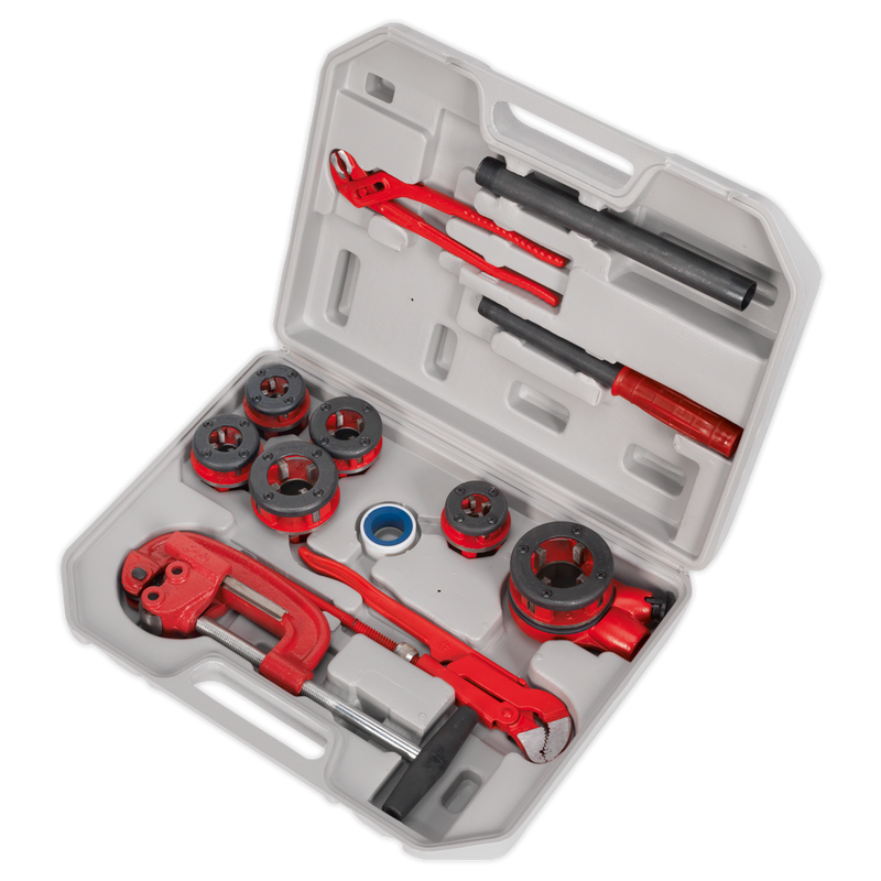 Sealey PTK993 1/4" - 1-1/4"BSPT Pipe Threading Kit