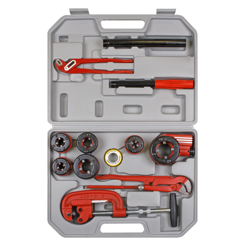 Sealey PTK993 1/4" - 1-1/4"BSPT Pipe Threading Kit