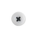 Sealey PTNP1 4.8 x 18mm White Numberplate Screw - Pack of 50