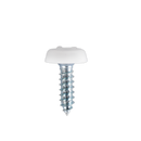 Sealey PTNP1 4.8 x 18mm White Numberplate Screw - Pack of 50
