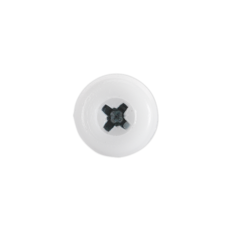 Sealey PTNP5 4.8 x 24mm White Numberplate Screw - Pack of 50