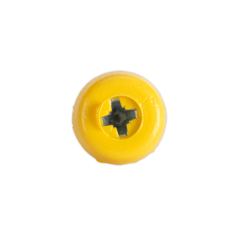 Sealey PTNP6 4.8 x 24mm Yellow Numberplate Screw - Pack of 50