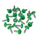 Sealey PTNPG Green Numberplate Screws 4.8 x 18mm - Pack of 50