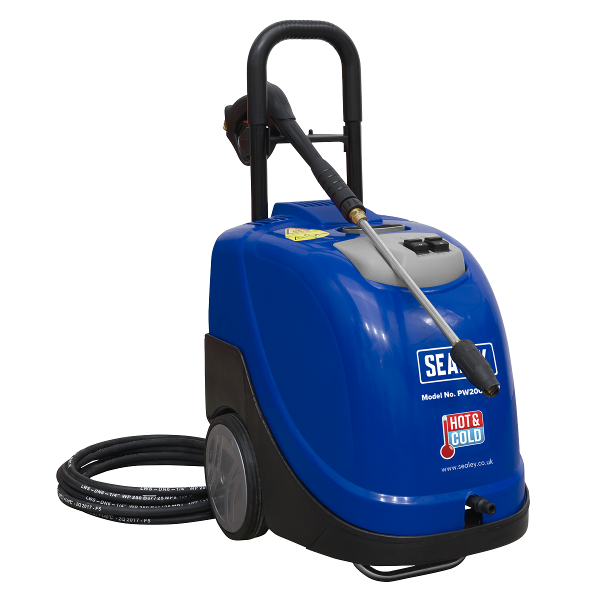 Sealey PW2000HW 135bar Hot/Cold Water Pressure Washer 230V