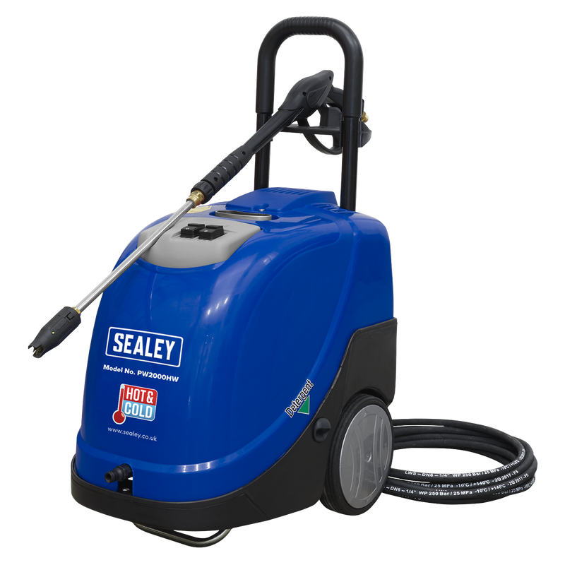 Sealey PW2000HW 135bar Hot/Cold Water Pressure Washer 230V
