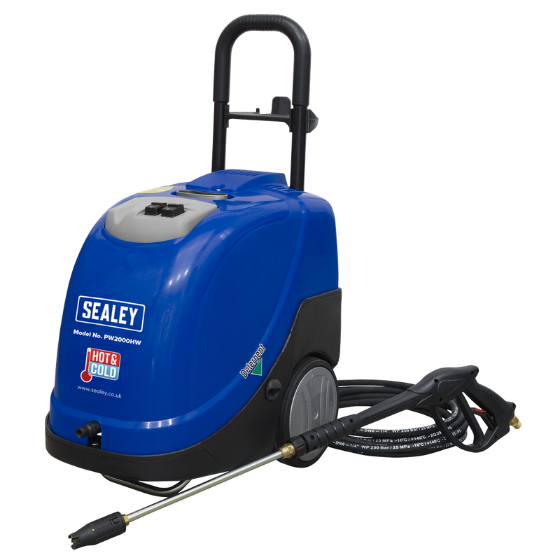 Sealey PW2000HW 135bar Hot/Cold Water Pressure Washer 230V
