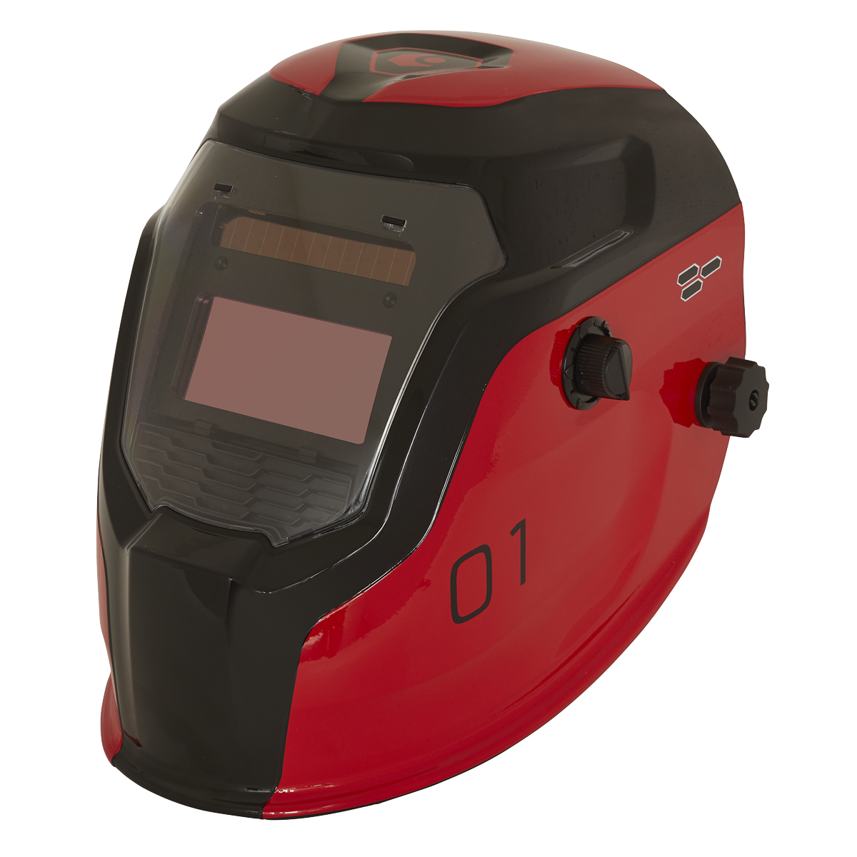 Sealey PWH1 Auto Darkening Welding Helmet - Shade 9-13 - Red