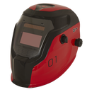 Sealey PWH1 Auto Darkening Welding Helmet - Shade 9-13 - Red