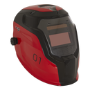 Sealey PWH1 Auto Darkening Welding Helmet - Shade 9-13 - Red