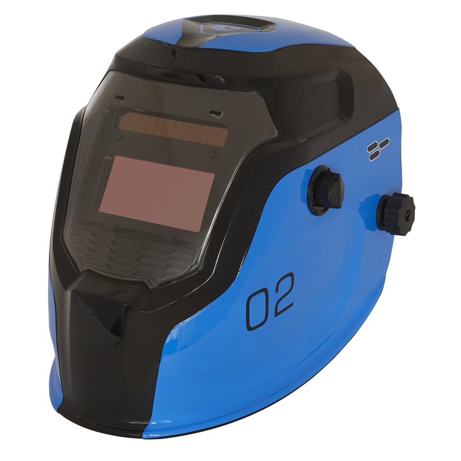 Sealey PWH2 Auto Darkening Welding Helmet - Shade 9-13 - Blue