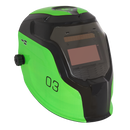 Sealey PWH3 Auto Darkening Welding Helmet - Shade 9-13 - Green