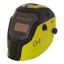 Sealey PWH4 Auto Darkening Welding Helmet - Shade 9-13 - Yellow