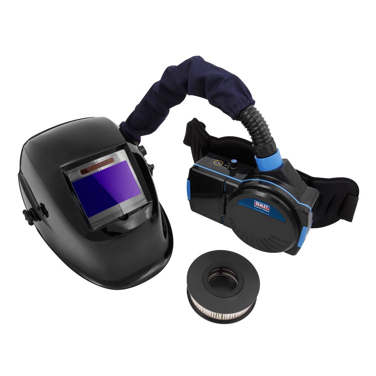 Sealey PWH616 Auto Darkening Welding Helmet with Powered Air Purifying Respirator (PAPR)