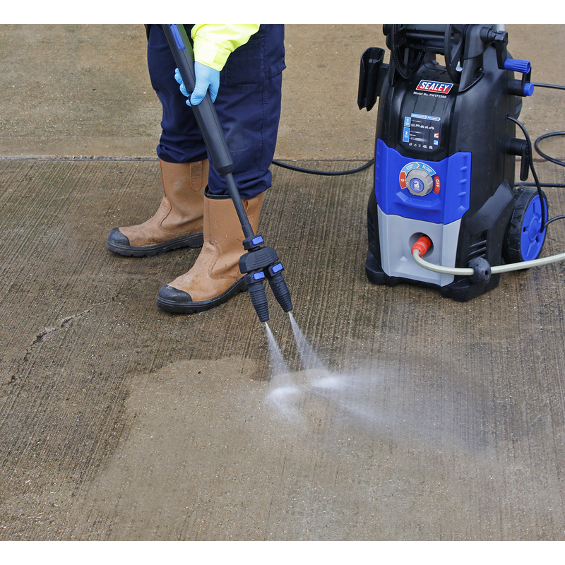 Sealey PWTF2200 150bar Pressure Washer - Twin Pump with TSS  Rotablast Nozzle