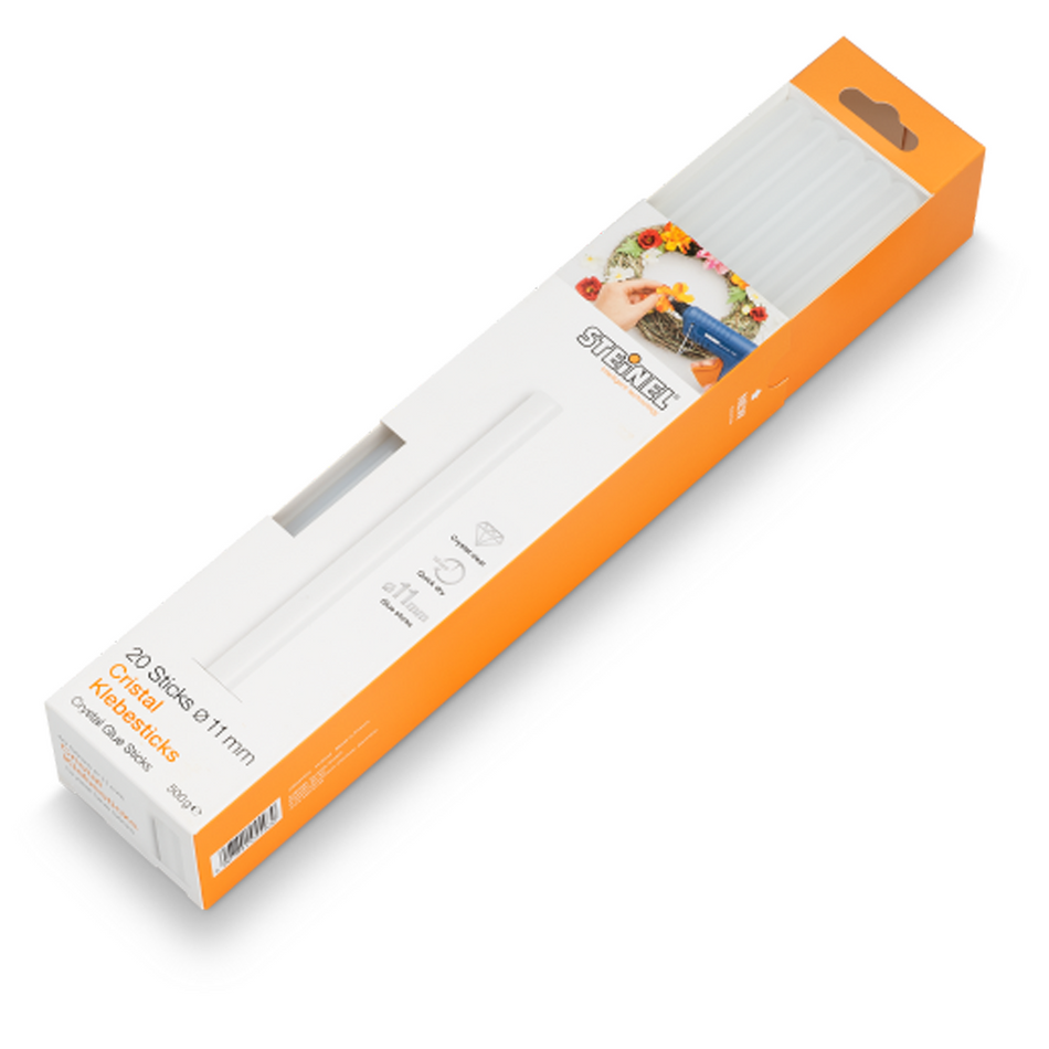 Steinel 048419 Glue sticks Â¯ 11 mm Crystal 20 ea. (500 g)