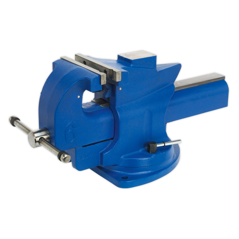 Sealey QAV150 150mm Quick Action Swivel Base Cast Iron Vice