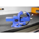 Sealey QAVE100 100mm Quick Action Swivel Base SG Iron Vice