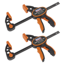 Sealey QBC1502 Quick Bar Clamp 150mm - 2pc Set