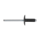 Sealey RAB4014L 4 x 14mm Black Aluminium Rivet Large Flange - Pack of 200
