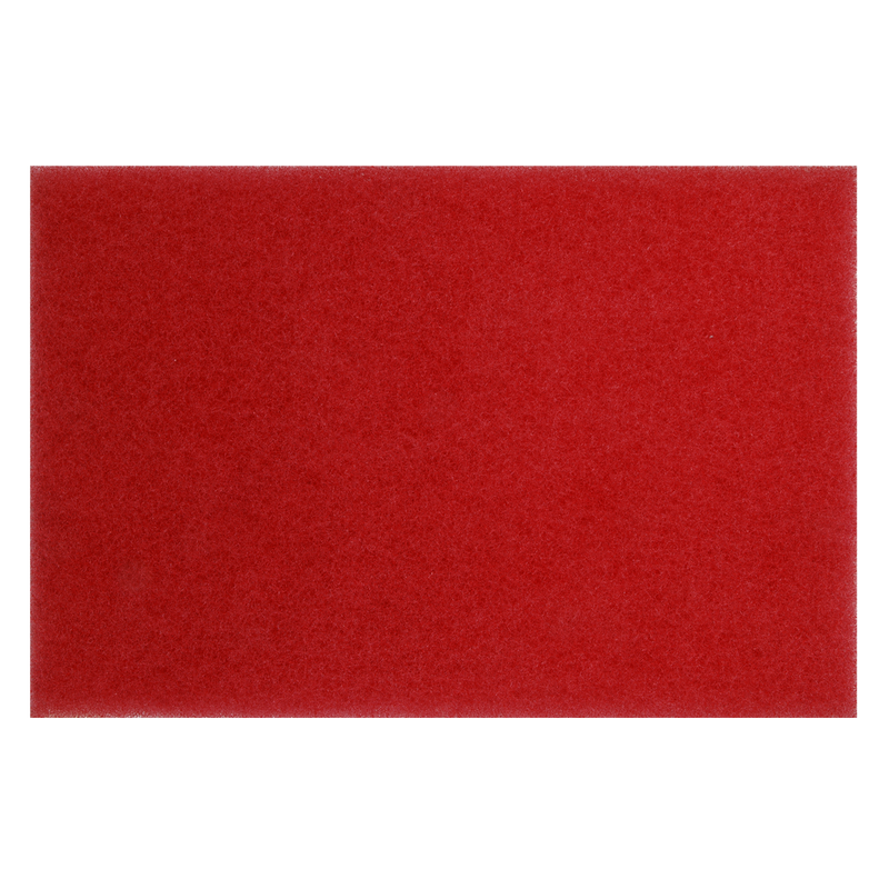 Sealey RBP1218 12 x 18 x 1" Red Cleaning and Buffing Pads - Pack of 5