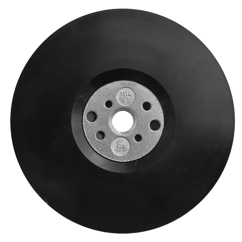 Sealey RBP125 125mm - M14 x 2mm Rubber Backing Pad