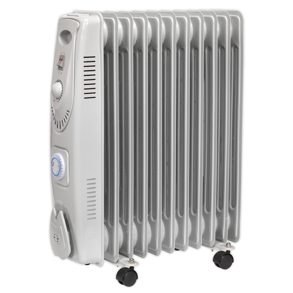 Sealey RD2500T 2500W 11-Element Oil Filled Radiator with Timer