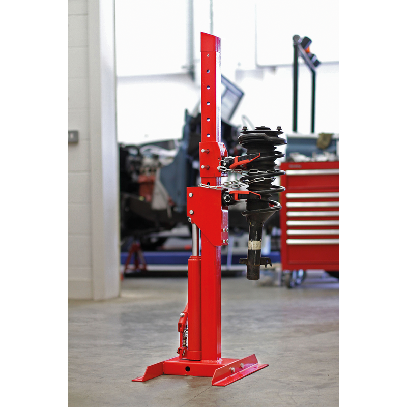 Sealey RE2311 2000kg Hydraulic Coil Spring Compressing Station with Gauge