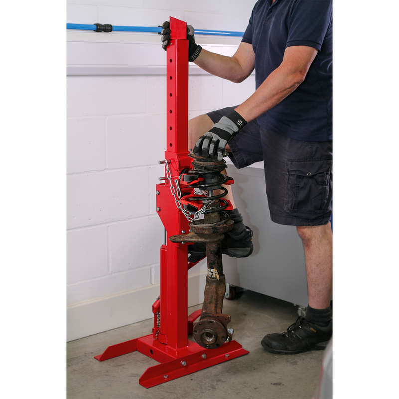 Sealey RE2311 2000kg Hydraulic Coil Spring Compressing Station with Gauge