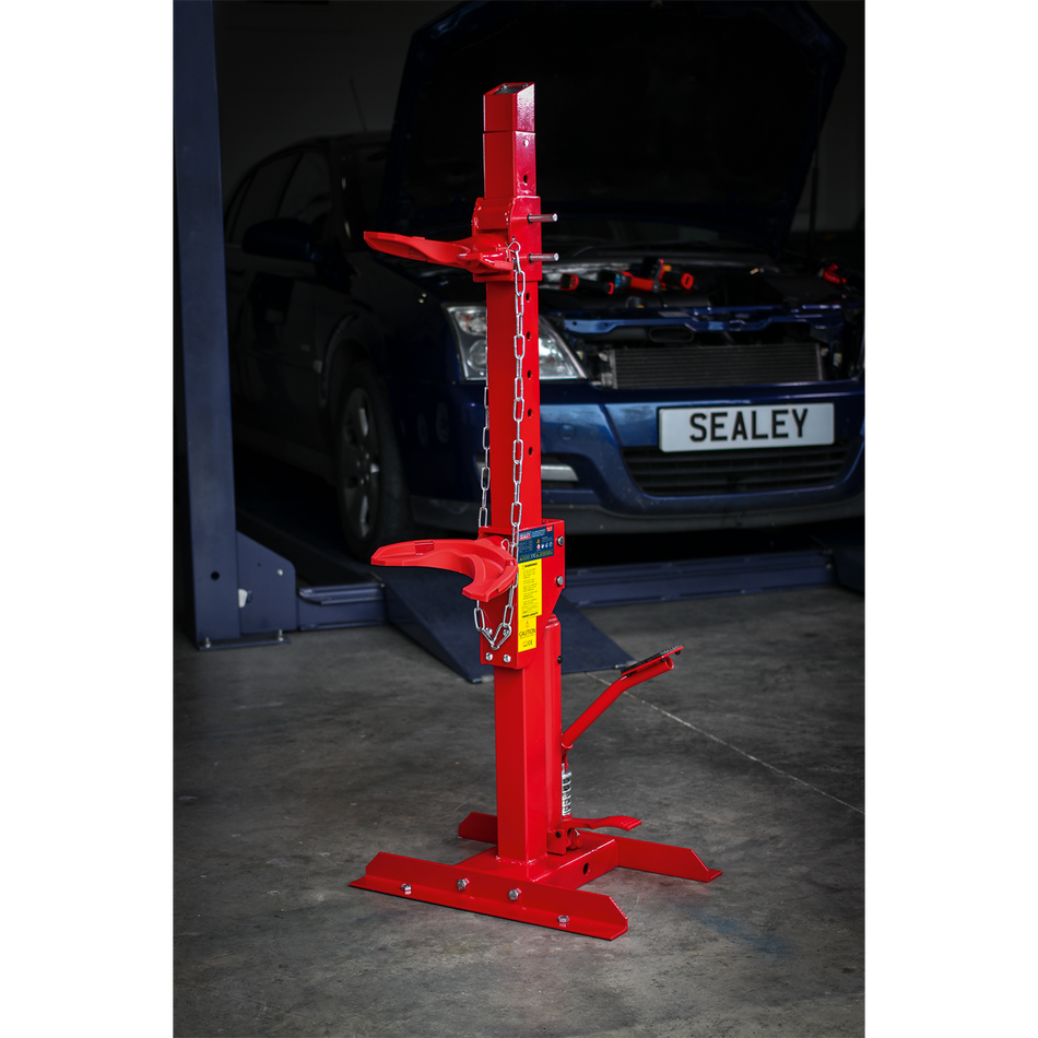 Sealey RE2311 2000kg Hydraulic Coil Spring Compressing Station with Gauge