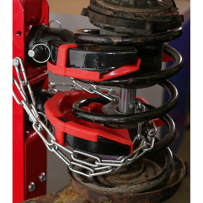 Sealey RE2311 2000kg Hydraulic Coil Spring Compressing Station with Gauge