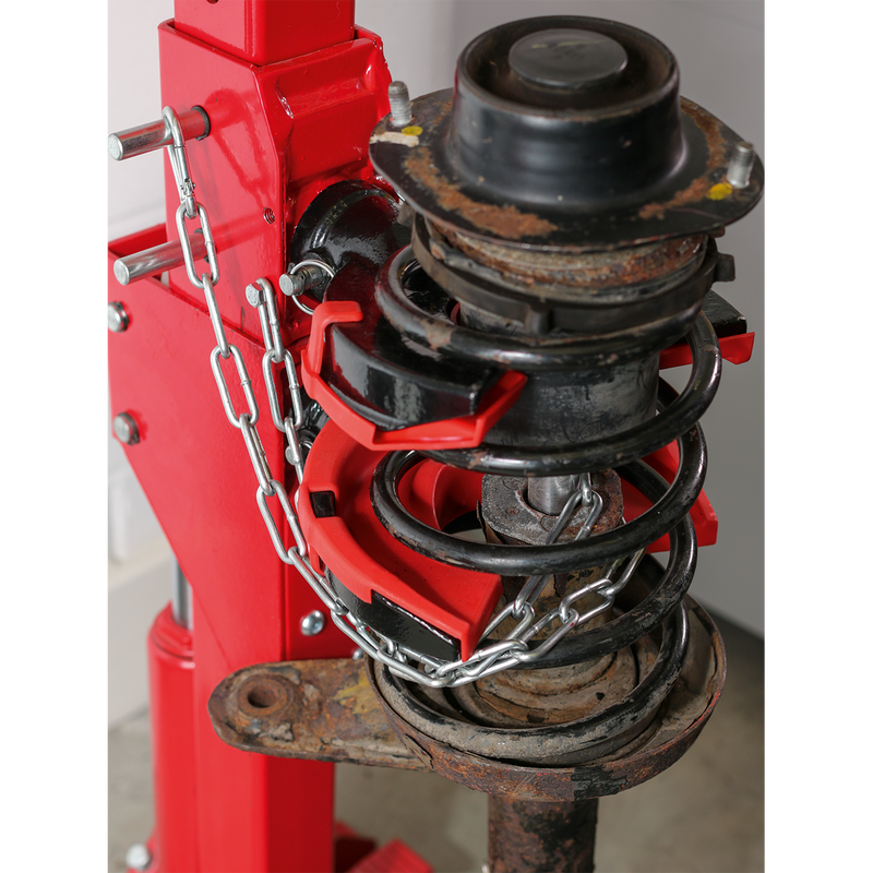 Sealey RE2311 2000kg Hydraulic Coil Spring Compressing Station with Gauge