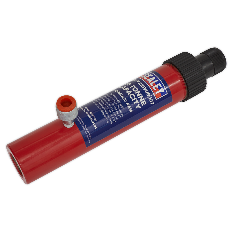 Sealey RE97.10-COMBO 10tonne Push Ram with Pump & Hose Assembly