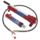 Sealey RE97.10-COMBO 10tonne Push Ram with Pump & Hose Assembly
