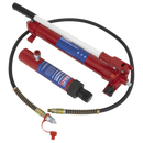 Sealey RE97.10-COMBO 10tonne Push Ram with Pump & Hose Assembly
