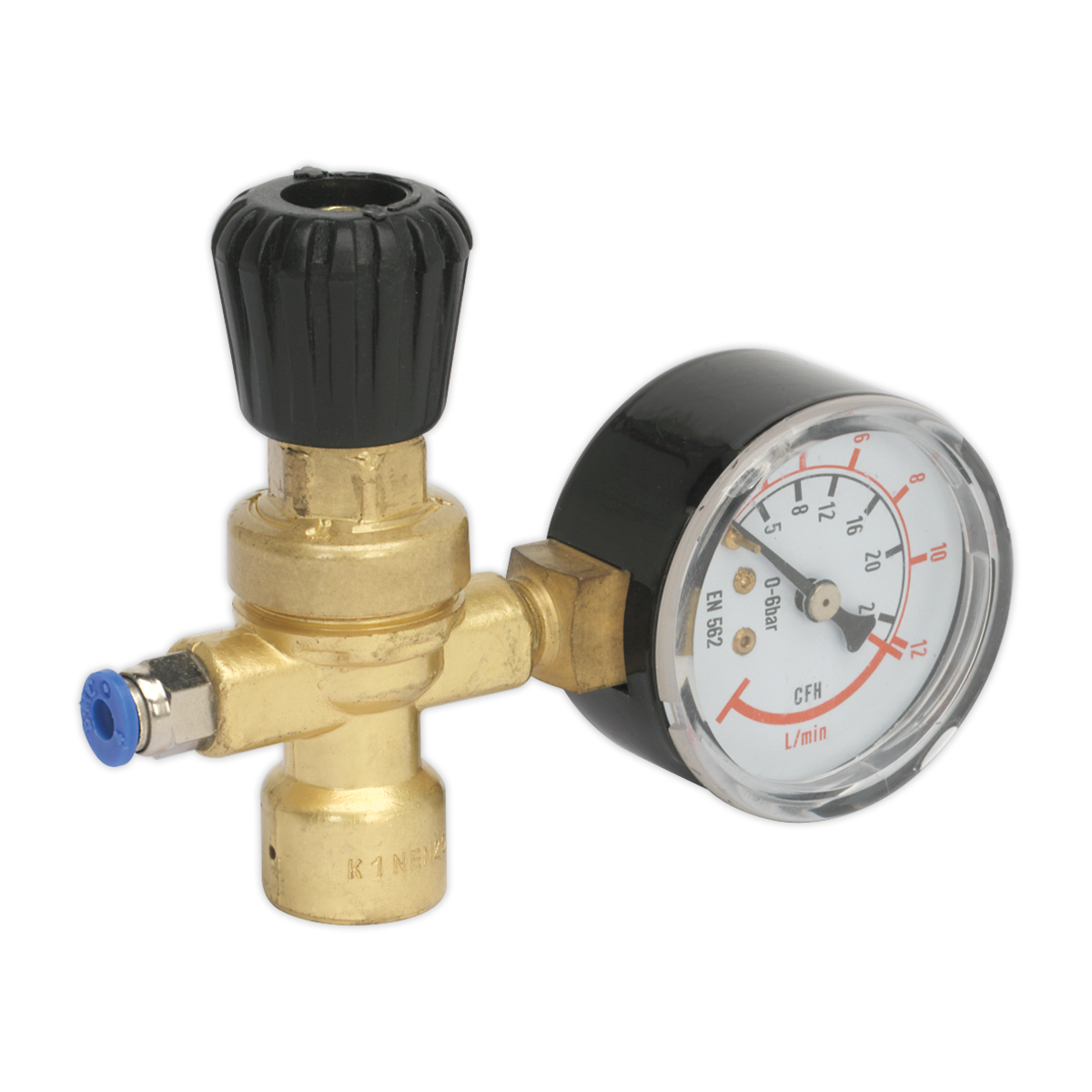 Sealey REG/MMG MIG Gas Regulator 1-Gauge Disposable Cylinder
