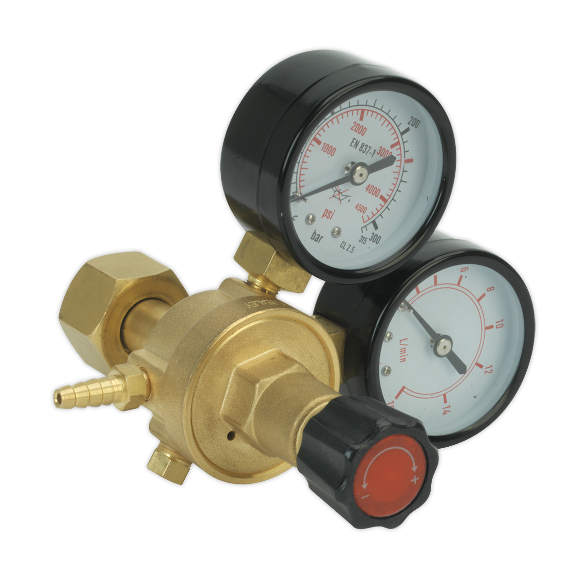 Sealey REG/MT MIG Gas Regulator 2 Gauge Industrial
