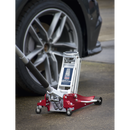Sealey RJA1550 1.5tonne Aluminium Low Entry Trolley Jack with Rocket Lift
