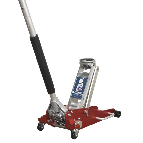 Sealey RJA1800 1.8tonne Aluminium Low Entry Trolley Jack with Rocket Lift