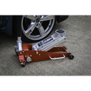 Sealey RJA1800 1.8tonne Aluminium Low Entry Trolley Jack with Rocket Lift